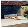 Image de Bois de Pin Salon de Jardin 11 pcs avec Coussins Mobilier de Patio Meubles d'Extérieur Mobilier de Jardin Meubles 3097036