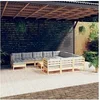 Image de Bois de Pin Salon de Jardin 12 pcs avec Coussins Mobilier de Patio Meubles d'Extérieur Mobilier de Jardin Meubles 3097048