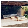Image de Bois de Pin Salon de Jardin 12 pcs avec Coussins Mobilier de Patio Meubles d'Extérieur Mobilier de Jardin Meubles 3097060
