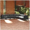 Image de Bois de Pin Massif Salon de Jardin 8 pcs avec Coussins Mobilier de Patio Meubles d'Extérieur Mobilier de Jardin 3096807