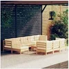 Image de Salon de jardin modulable Bois beige 11 pieces x 63.5 x 62.5 10 personnes