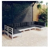 Image de Salon de jardin modulable bois gris 2 pieces 7 personnes