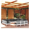 Image de Bois de Pin Massif Salon de Jardin 13 pcs avec Coussins Mobilier de Patio Meubles d'Extérieur Mobilier de Jardin 3097236