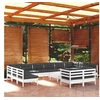 Image de Salon de jardin bois gris 13 pieces x 63.5 x 62.5