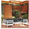 Image de Salon de jardin modulable Bois gris 6 pieces x 63.5 x 62.5 6 personnes