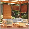 Image de Bois de Pin Massif Salon de Jardin 7 pcs avec Coussins Mobilier de Patio Meubles d'Extérieur Mobilier de Jardin 3097300