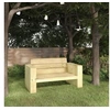 Image de Banc de jardin 139 cm Bois de pin imprégné