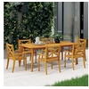 Image de 3098661 Chaises à dîner d'extérieur 6 pcs Bois d'acacia massif