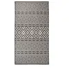Image de Buitenkleed met patroon platgeweven 80x150 cm zwart340848