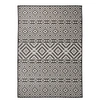 Image de Buitenkleed met patroon platgeweven 140x200 cm zwart340852