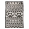 Image de Buitenkleed met patroon platgeweven 160x230 cm zwart340853