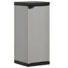 Image de Armoire de rangement de jardin 1 étagère Gris noir 35x40x85 cm