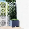 Image de Jardinière avec Treillis, Bac à Fleurs, Pot à Plantes, Boîte à Fleurs Jardin Terrasse Patio Extérieur, Bleu Gris 318249