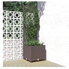 Image de Jardinière avec treillis Marron 40x40x136 cm PP