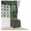 Image de Jardinière avec treillis Noir 40x40x136 cm PP