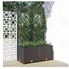 Image de Jardinière avec treillis Noir 80x40x136 cm PP