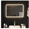 Image de Miroir de Salle de Bain à LED Mural Miroir de Maquillage Lumineux Coiffeuse Cosmétique Décoration Toilette Intérieur 70x50 cm
