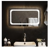 Image de Miroir de Salle de Bain à LED Miroir de Maquillage Lumineux Coiffeuse Cosmétique Décoration de Toilette Maison Intérieur 70x40 cm