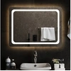 Image de Miroir de Salle de Bain à LED Miroir de Maquillage Lumineux Coiffeuse Cosmétique Décoration de Toilette Maison Intérieur 80x60 cm