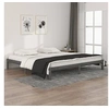 Image de Bedframe massief grenenhout grijs 200x200 cm810387
