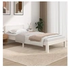 Image de Bedframe massief grenenhout wit 100x200 cm810486