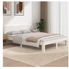 Image de Bedframe massief hout wit 150x200 cm810501