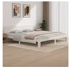 Image de Bedframe massief grenenhout wit 200x200 cm810516