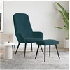Image de Chaise de relaxation avec repose pied Bleu Velours