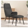 Image de Relaxstoel met voetenbank stof donkergrijs3097769