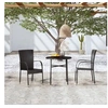 Image de Mobilier à Dîner de Jardin 3 pcs Ensemble de Salle à Manger de Patio Mobilier de Repas d'Extérieur Terrasse Résine 3098028
