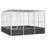Image de Cage à oiseaux Anthracite 302,5x324,5x211,5 cm Acier galvanisé