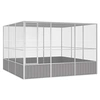 Image de Cage à oiseaux Gris 302,5x324,5x211,5 cm Acier galvanisé