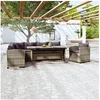 Image de Ensembles de chaises. canapes et tables de jardin polyethylene 6 personnes 3 pieces