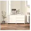Image de Buffets 2 pcs Blanc Bois d'ingénierie3098057