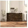 Image de Buffets 2 pcs Chêne fumé Bois d ingénierie
