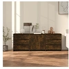 Image de 3 st Dressoirs bewerkt hout gerookt eikenkleurig3098070