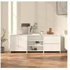 Image de Buffets 3 pcs Blanc Bois d'ingénierie