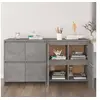 Image de Buffets 2 pcs Gris béton 70x41x75 cm Bois d ingénierie