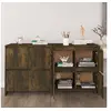Image de Buffets 2 pcs Chêne fumé 70x41x75 cm Bois d'ingénierie3098094