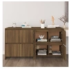 Image de Buffets 2 pcs Chêne marron 70x41x75 cm Bois d'ingénierie3098096
