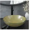 Image de Lavabo de Bain avec Robinet et Drain à Poussoir Vasque à Poser de Toilette Lave-mains de Salle de Bain Lavabo de 3098460
