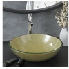 Image de Lavabo de bain avec robinet et drain à poussoir Verre trempé