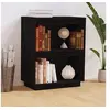 Image de Armoire console Noir 60x34x75 cm Bois de pin solide813823