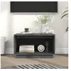 Image de Meuble TV Gris 60x35x35 cm Bois de pin massif