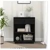 Image de Armoire console Noir 60x34x75 cm Bois de pin solide813838