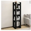 Image de Bibliothèque/Séparateur de pièce Noir 41x35x160 cm Pin massif813873
