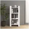 Image de Bibliothèque/Séparateur de pièce Blanc 60x35x125 cm Bois massif813885