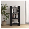 Image de Bibliothèque/Séparateur de pièce Noir 60x35x125 cm Bois massif813888