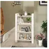 Image de Bibliothèque Séparateur de pièce Blanc 80x35x125 cm Pin massif