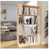 Image de Bibliothèque Séparateur de pièce 80x25x132 cm Pin solide